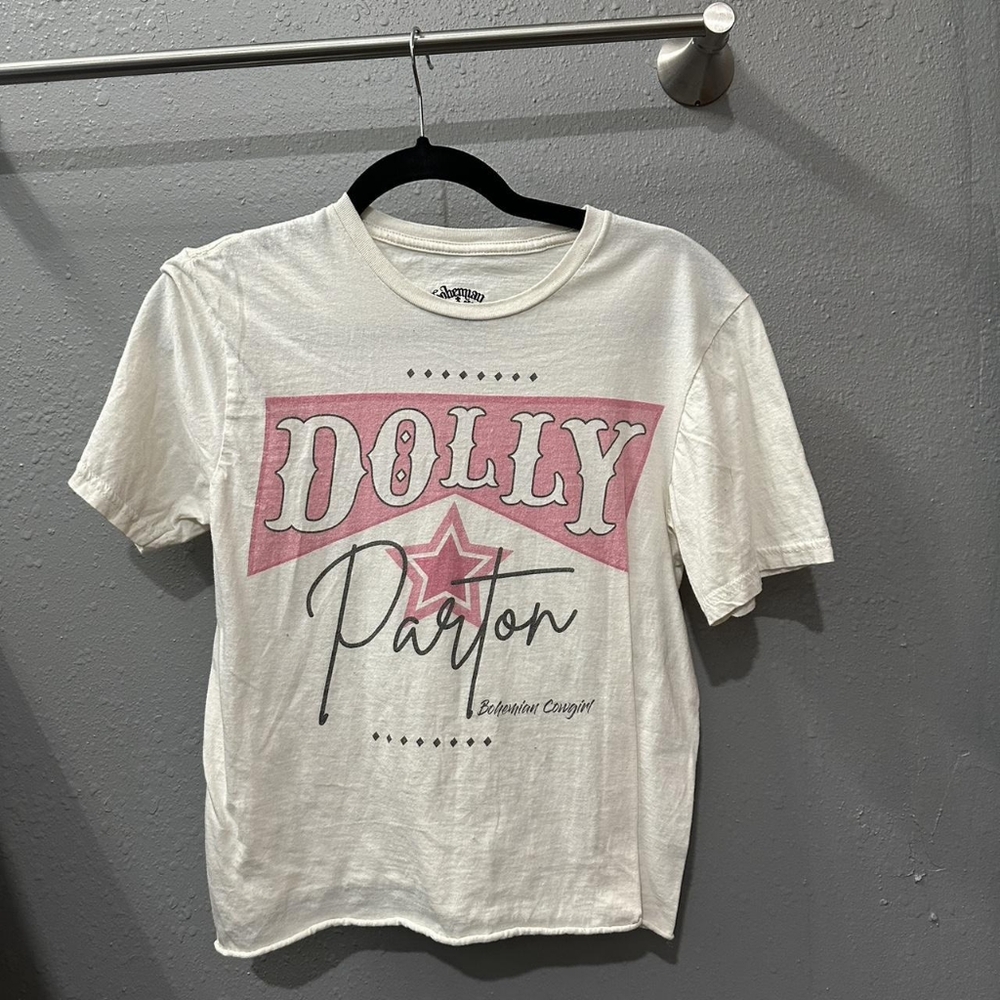 Women's Cream and White T-shirt
